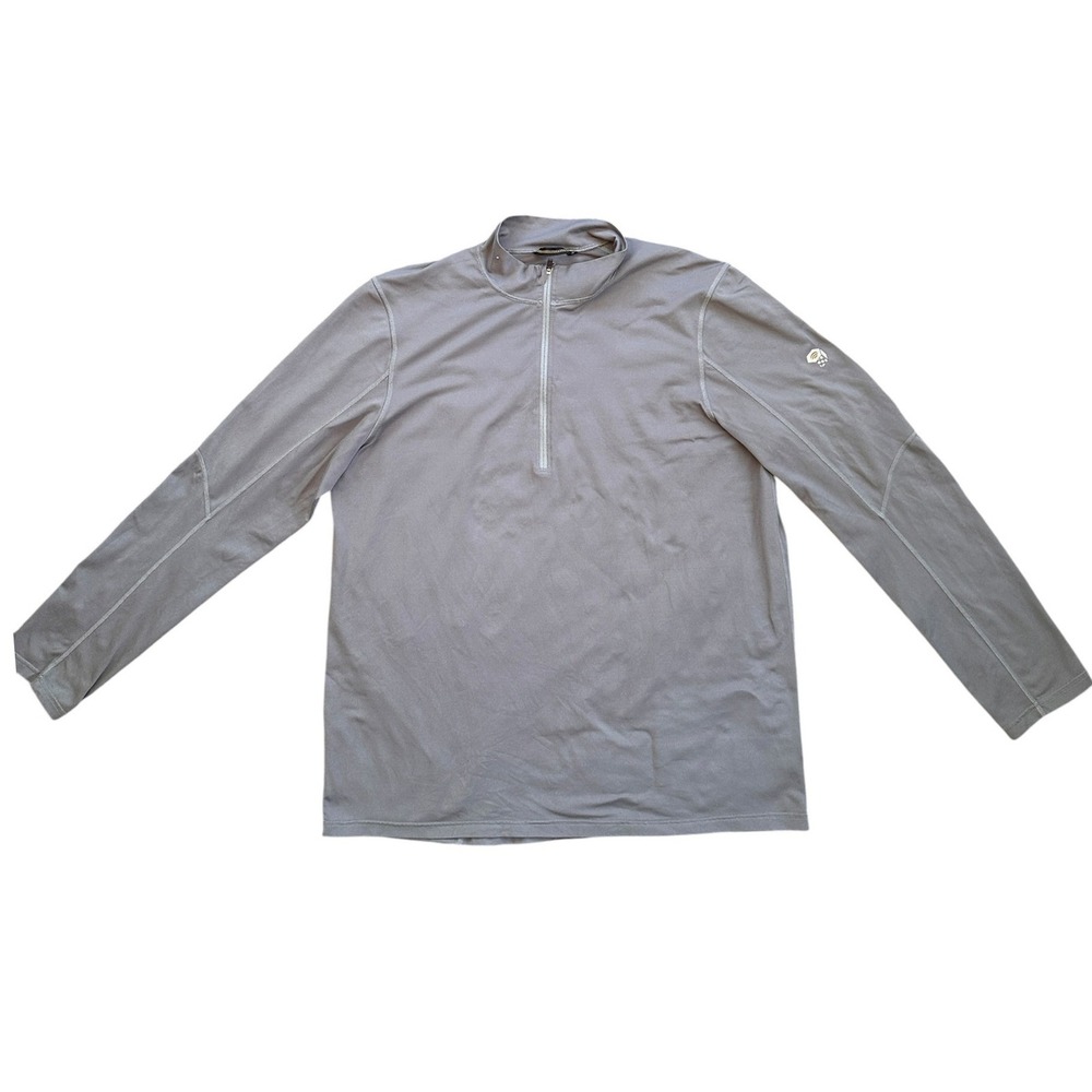 Mountain Hardwear 1/4 Zip Pullover Mens Large Gray Performance Base‎ Layer